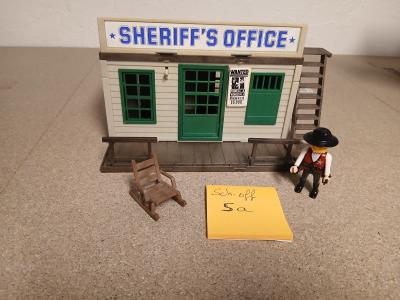 Vends Playmobil Sheriff Office 3423 western voir photo en TBE lot 5a