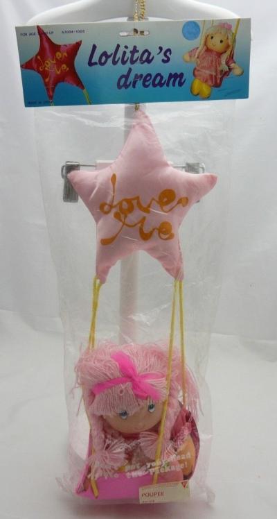 Lolita's dream poup�e chiffon dans balan�oire avec coussin �toile 46 cm