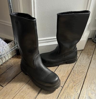 BOTTES POMPIER FRENCH FIREMAN BIKER BOOTS EU42