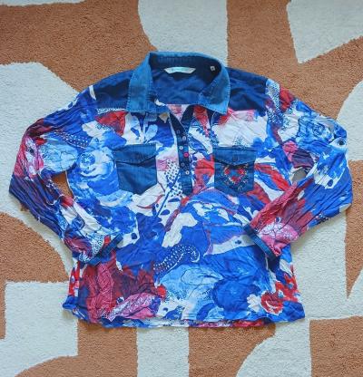 Chemisier Desigual Bimati�re Voile & Denim | Taille XL