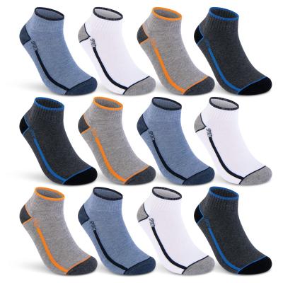 Lot de 6 ou 12 Paires de Chaussettes Basses de Sport Homme & Femme Semelle