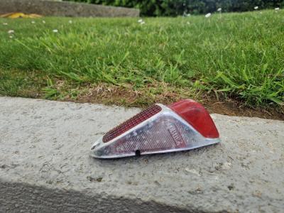 FEU ARRIERE VELO SOUBITEZ CATALUX 7 FRENCH OLD BIKE REAR LIGHT HERSE PEUGEOT