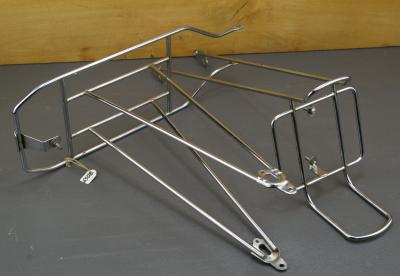 Porte bagages Avant & Arri�re v�lo ancien Acier Chrom� 650 vintage racks 70 80's