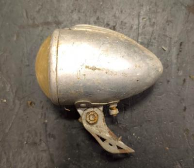 phare obus aluminium bomb� L11cm  velo  bicyclette collection ancienne bma