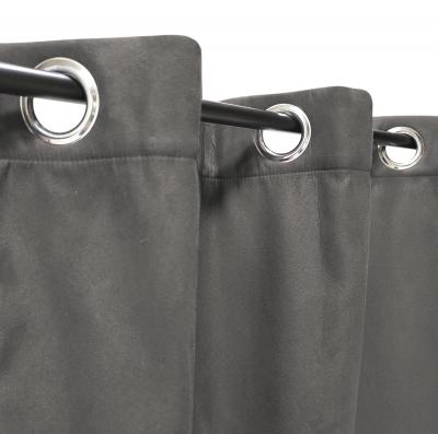 Rideau su�dine Thermique doubl� Polaire 140x240cm pr�t a Poser, Gris Anthracite