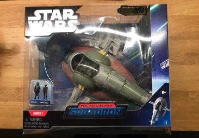 Star Wars Micro Galaxy Squadron Disney  slave one  boba fett
