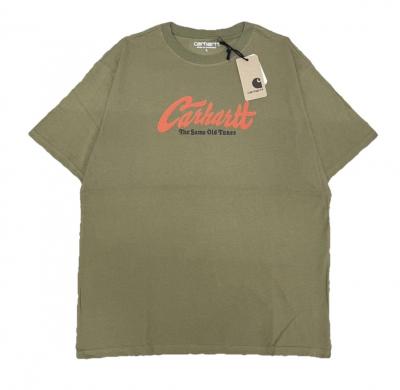 Carhartt   T shirt Vert Kaki  The Same Old Tunes    Neuf avec �tiquette (NWT)