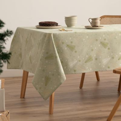 Nappe de No�l Jacquard Fil dor� pour Table � Manger rectangulaire d�coration