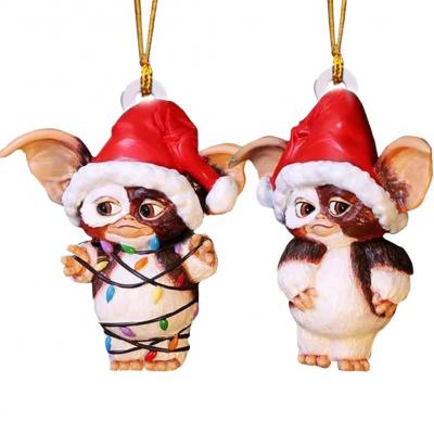 2PCS D�coration de No�l Gremlins, Chaussettes de No�l, Chien Volant Dragon, A...
