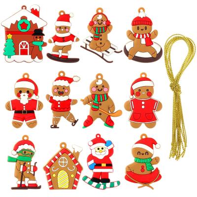 12 Pi�ces Bonhomme Pain d'Epice de No�l, Decoration Noel Sapin, D�corations B...