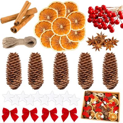 119 Pi�ces Pot Pourri Noel, Kit Couronne de Noel Decorer, D�corations Couronn...