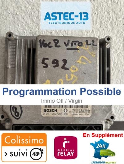 C592 BOSCH EDC16C2 ENGINE CONTROL UNIT 0281012066 CR3 VITO MERCEDES 2.2L