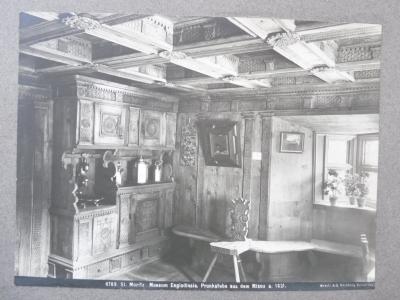 Photographie Suisse St Moritz Museum Bois sculpt� (19470)