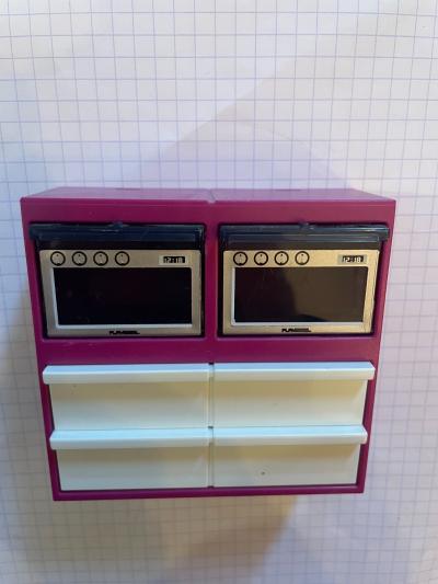 PLAYMOBIL  MAISON MODERNE Meuble Cuisine double four fushia  5582