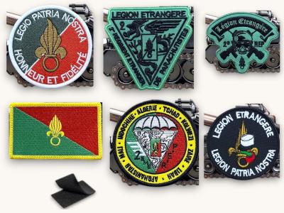 Lot 6 �cussons Brod�s L�gion �trang�re 2e REP Scratch 8cm Militaria Insigne