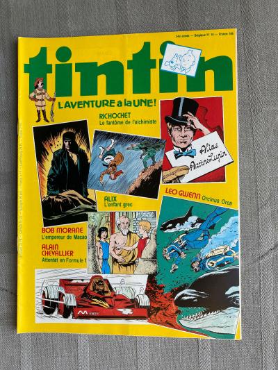 HEBDO TINTIN 2e S�RIE N�188 L'AVENTURE � LA UNE ! 1979 EN BON �TAT