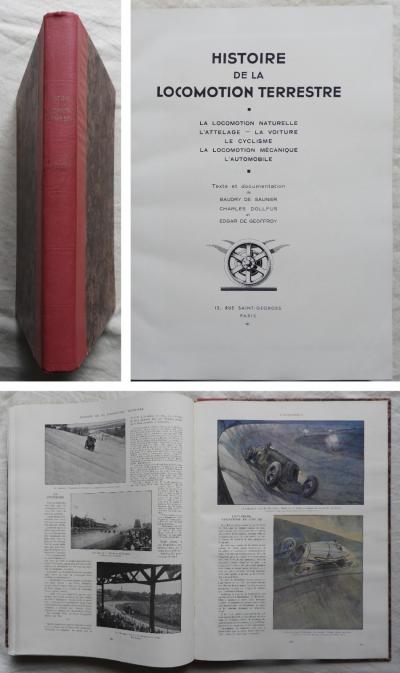 HISTOIRE DE LA LOCOMOTION TERRESTRE, L'ILLUSTRATION 1935 (Voiture, Cyclisme...)