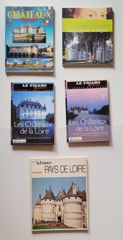 Lot de 5 revues Les chateaux de la Loire 1973 2006