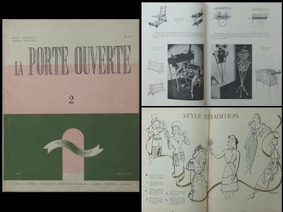 LA PORTE OUVERTE n�2 1946 RENE PROU, BISSIERE, NINA RICCI, PAQUIN, PATOU