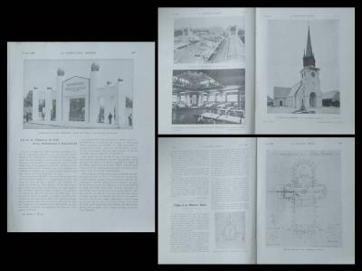 CONSTRUCTION MODERNE 1925 EXPOSITION ARTS DECORATIFS PLUMET, EGLISE LA MALMAISON