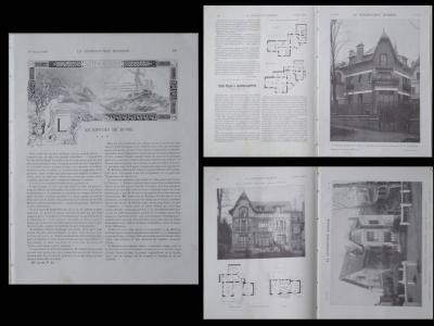 LA CONSTRUCTION MODERNE n�42 1914 MAISONS LAFFITTE, VILLAS, LOUIS TAVERNIER