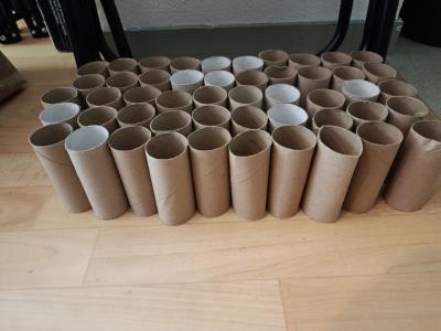 Lot de rouleaux tube en carton
