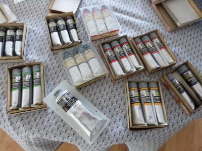 Gros Lot de 27 tubes peinture � L huile 40 ml   Lefranc & Bourgeois  Rembrants