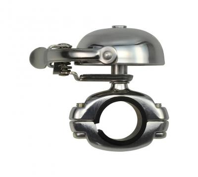Sonnette V�lo   Mini Suzu Die Cast Mount   Polished Silver   Crane Bell