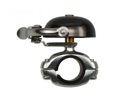 Sonnette V�lo   Mini Suzu Die Cast Mount   Neo Black   Crane Bell