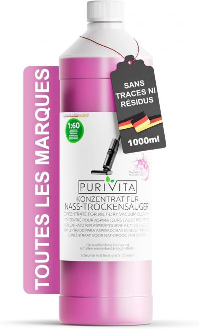 PURIVITA� D�tergent concentr� pour aspirateur laveur [1 L]   Parfum de magnolia