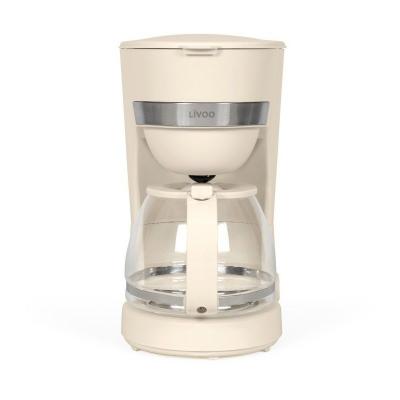 Cafetiere �lectrique   LIVOO   DOD200C   750 W   1,25 L   10 a 12 tasses   Blanc