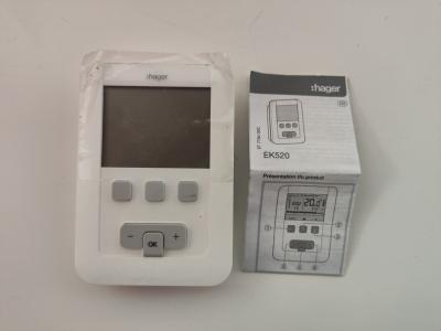 Hager EK520 Neuf Thermostat d'Ambiance Programmable Digital 2 fils � Piles...