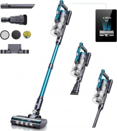 BUTURE VAC VC60   ASPIRATEUR BALAI SANS FIL   MULTIFONCTIONS A ECRAN LED   BLEU