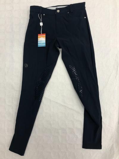 Pantalon �quitation Homme Le Sabotier Alban Bleu Nuit Grip Genoux Taille 36 Neuf