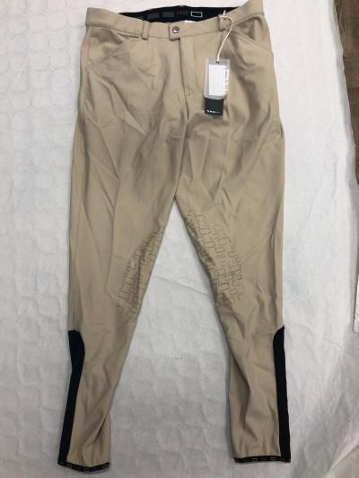Pantalon �quitation Homme RG Beige Grip Genoux Riding Breeches Taille 46 FR Neuf