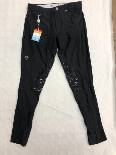 Pantalon �quitation Homme Le Sabotier Alban Noir Grip Genoux Taille 40 Neuf