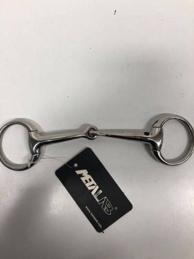 Mors �quitation Metalab dressage eggbutt brado inox 135 mm