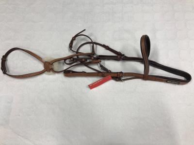 Bridon �quitation Figure 8 Cavaletti CAB020 Cuir Oak Brown Taille FULL Neuf