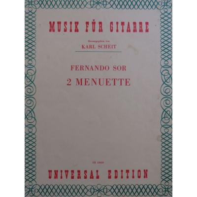 SOR Ferdinand 2 Menuette Guitar 1964