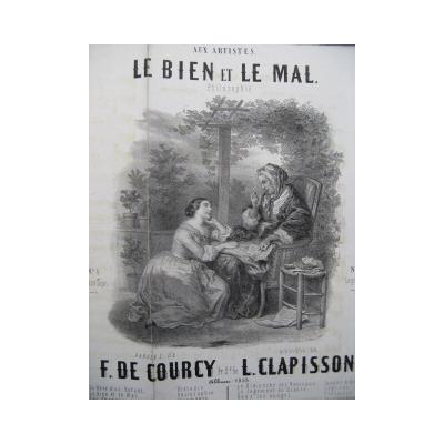 Clapisson Louis The Good and the Evil Song Guitar 1853