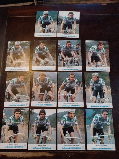 TOUR DE FRANCE EQUIPE LA REDOUTE MOTOBECANE 14 CARTES CYCLISME EN 1981