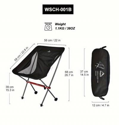 Chaise Pliante De Camping Et P�che Tres L�g�re 1,1 kg Neuf et Livraison Gratuite