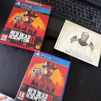 JEU PS4 RED DEAD REDEMPTION 2 II EDITION SPECIALE COMPLET CARTE ROCKSTAR CONSOLE