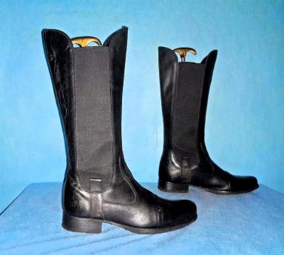 Reitstiefel U roads Schwarzes Leder Recycled P 38