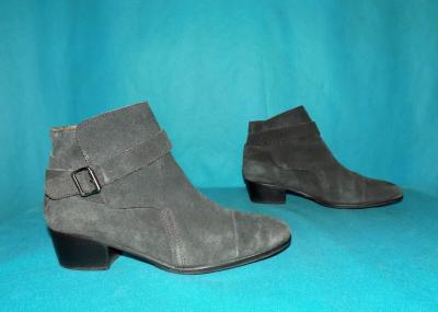 Bottines JEAN MICHEL CAZABAT aus Veloursleder Grau Gr. 37 EUR