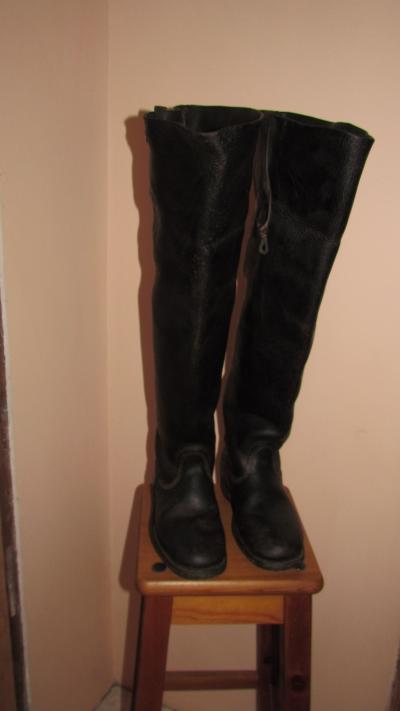 cuissardes cuir, bottes d'�goutier