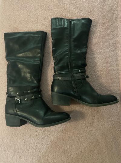 Bottes femme noires hautes T39 tr�s bon �tat
