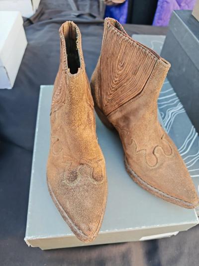 Bottines de luxe Fauzian Jeunesse cuir marron taille 36 neuves excellent �tat