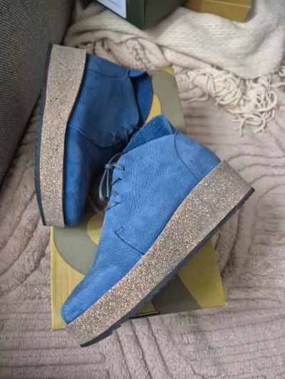 Bottes � talons compens�s femme Loints of Holland cuir taille 35 neuves excellent �tat originales