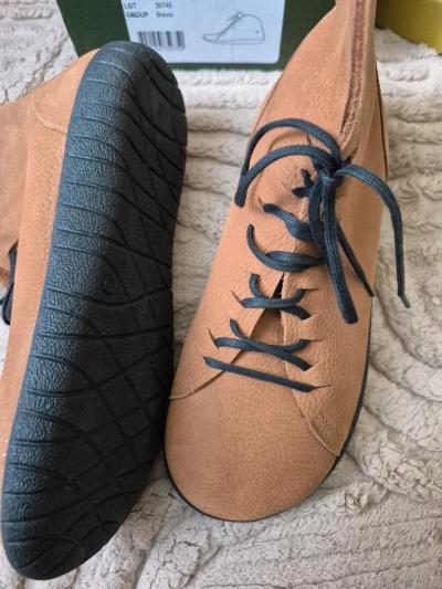 Bottines femme Loints of Holland cuir nubuck beige taille 37 neuves excellent �tat